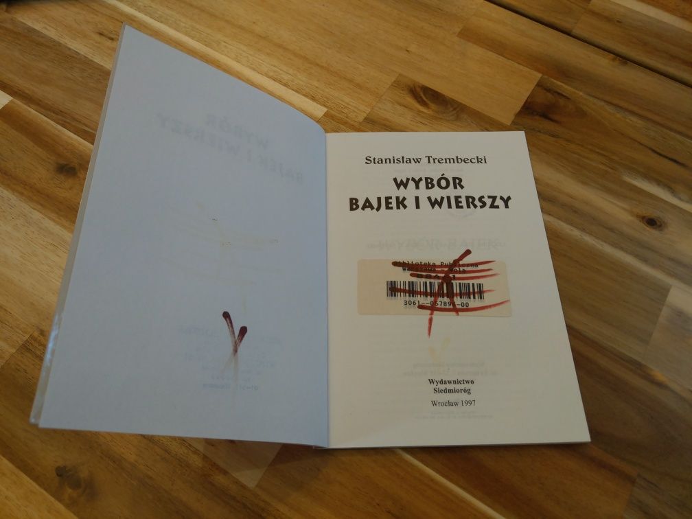 Wybór bajek i wierszy Stanisław Trembecki