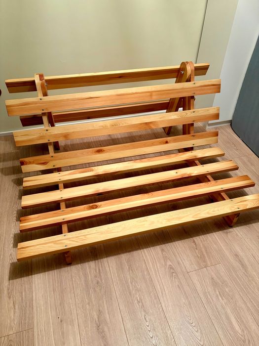 Składany stelaż pod futon lub zwykły materac, 140x200 cm