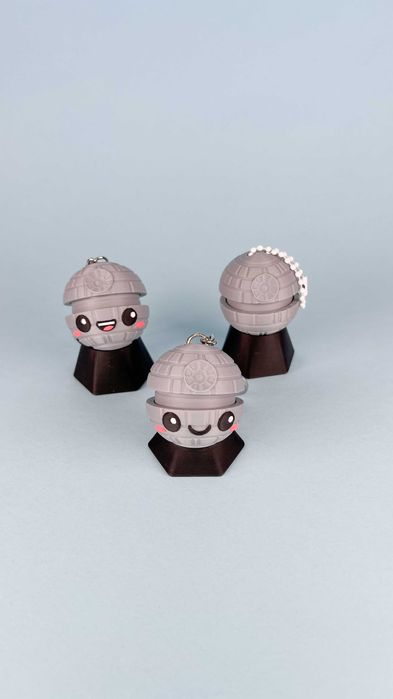 Gwiezdna Kula z buźką Antystresowy Clicker 3D| brelok | prezent