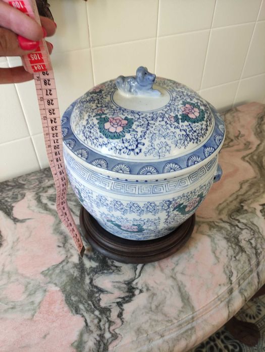 Pote chines com tampa foo dog