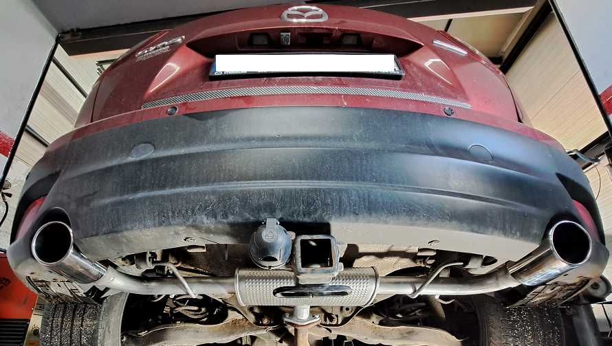 tłumik końcowy wydech przelot MAZDA CX-5 CX5 KE GH 2,0 2,2 2,5