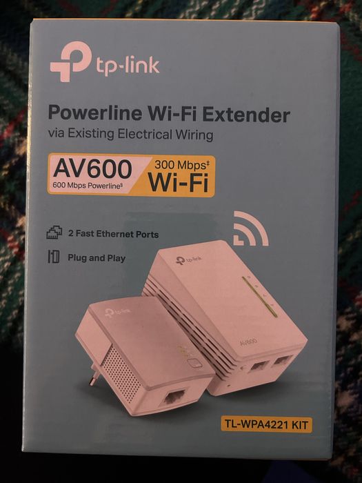 Tp-link powerline wi-fi extender AV600 300Mbps