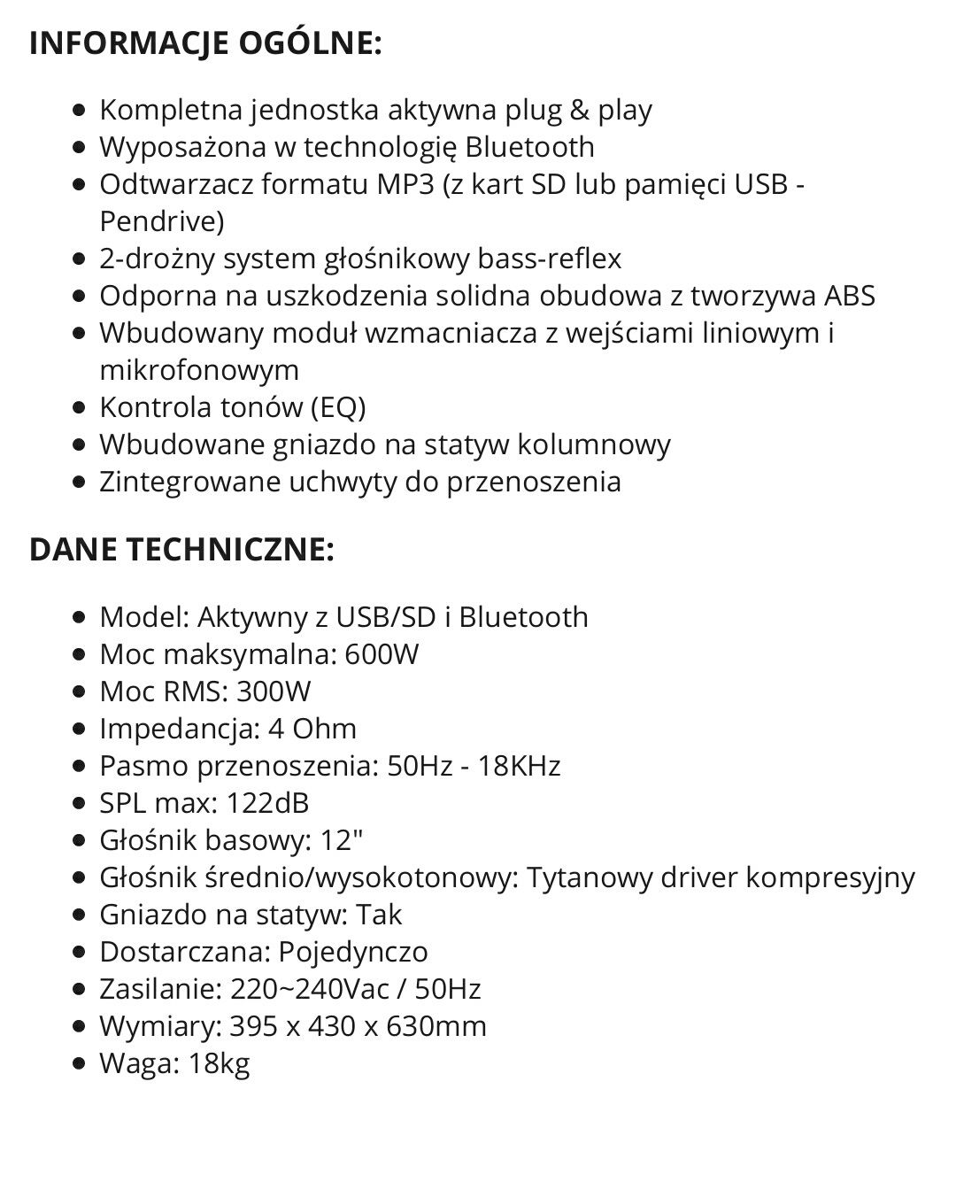 Głośnik kolumna wzmacniacz wieża boombox amplituner usb -50%