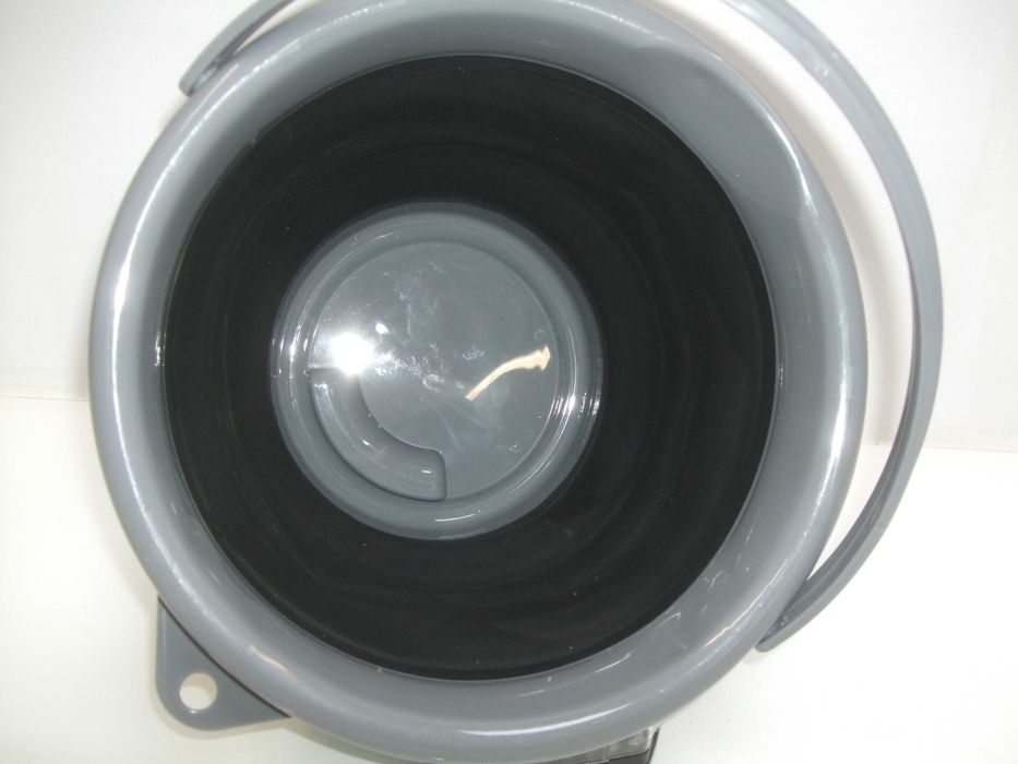 WIADERKO SKŁADANE SILIKONOWE Wiadro z Uchwytem i wylewką. 5L Okrągłe