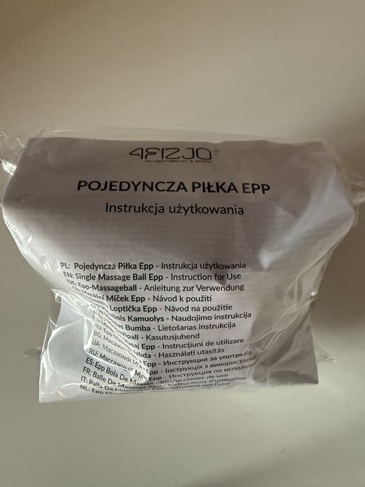 Piłeczka do masażu EPP 8 cm niebieska - nowa