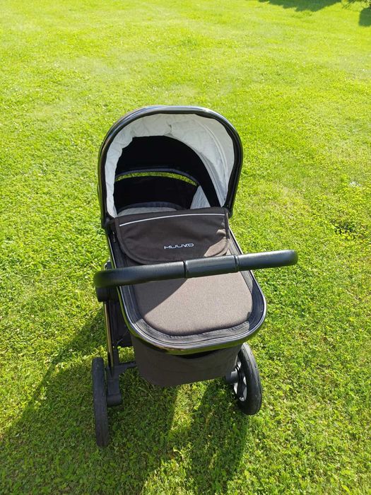 Wózek Muuvo 3.0 BLACK CHROME gondola XL+spacerówka+ akcesoria