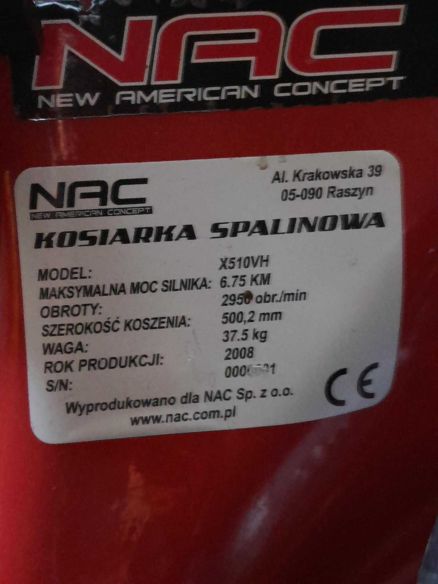 Sprzedam kosiarkę NAC