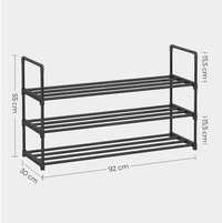 Stojak regał na buty metalowy loft 30x92x55cm