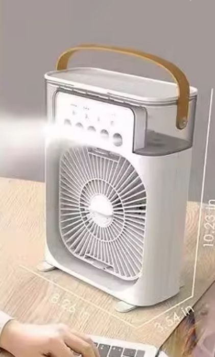 Вентилятор с паром распылителем от usb 3 в 1 с подсветкой RGB