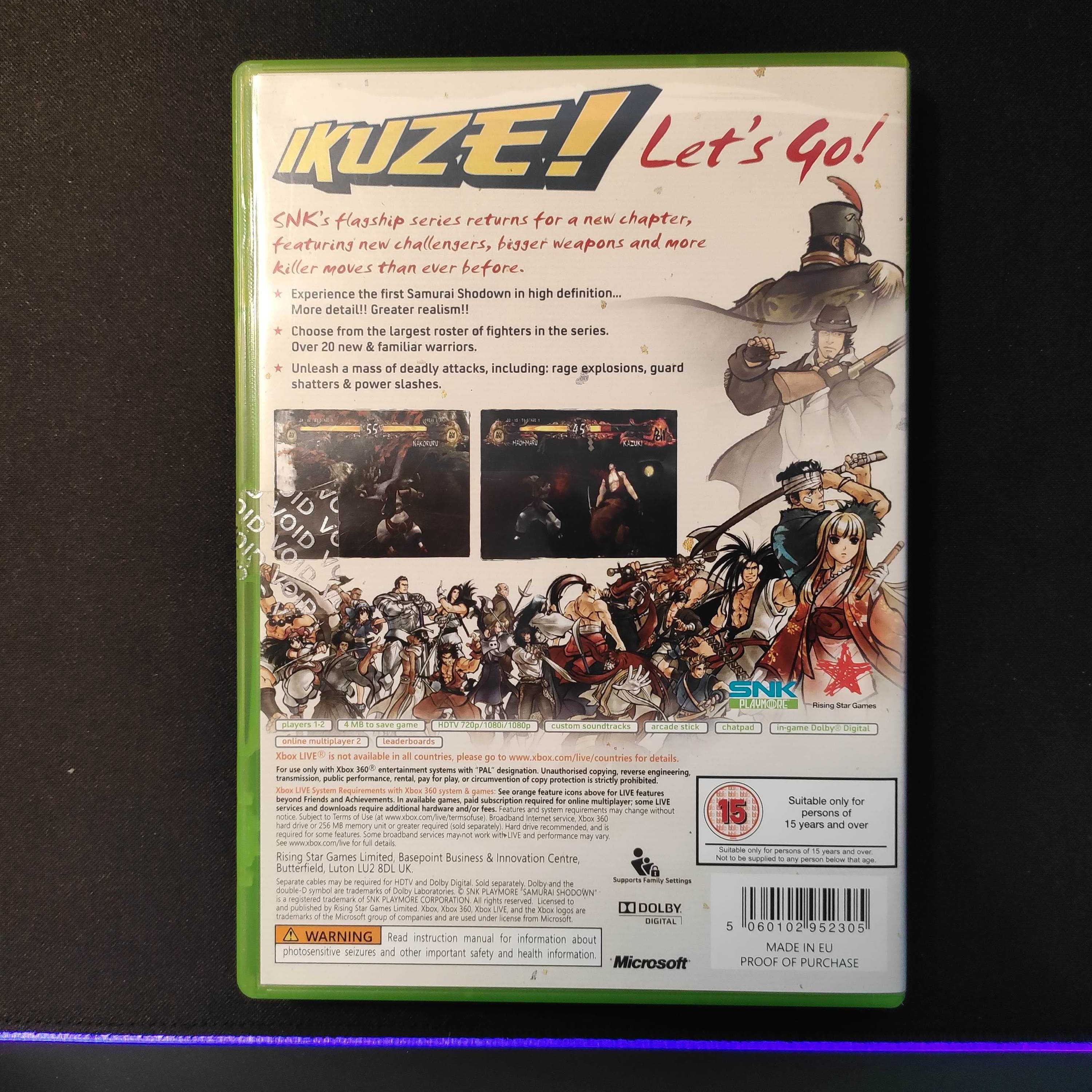 xbox 360 Samurai Shadow Sen