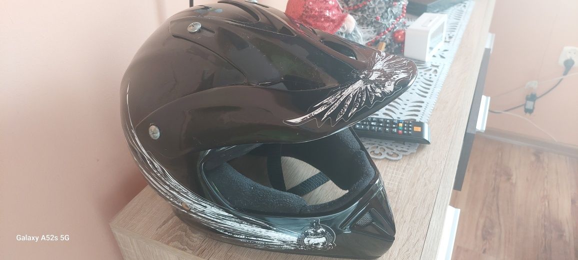 Kask Enduro czarny
