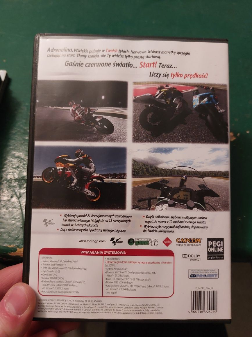 Moto GP 08 gra PC wyścigi polska wersja językowa