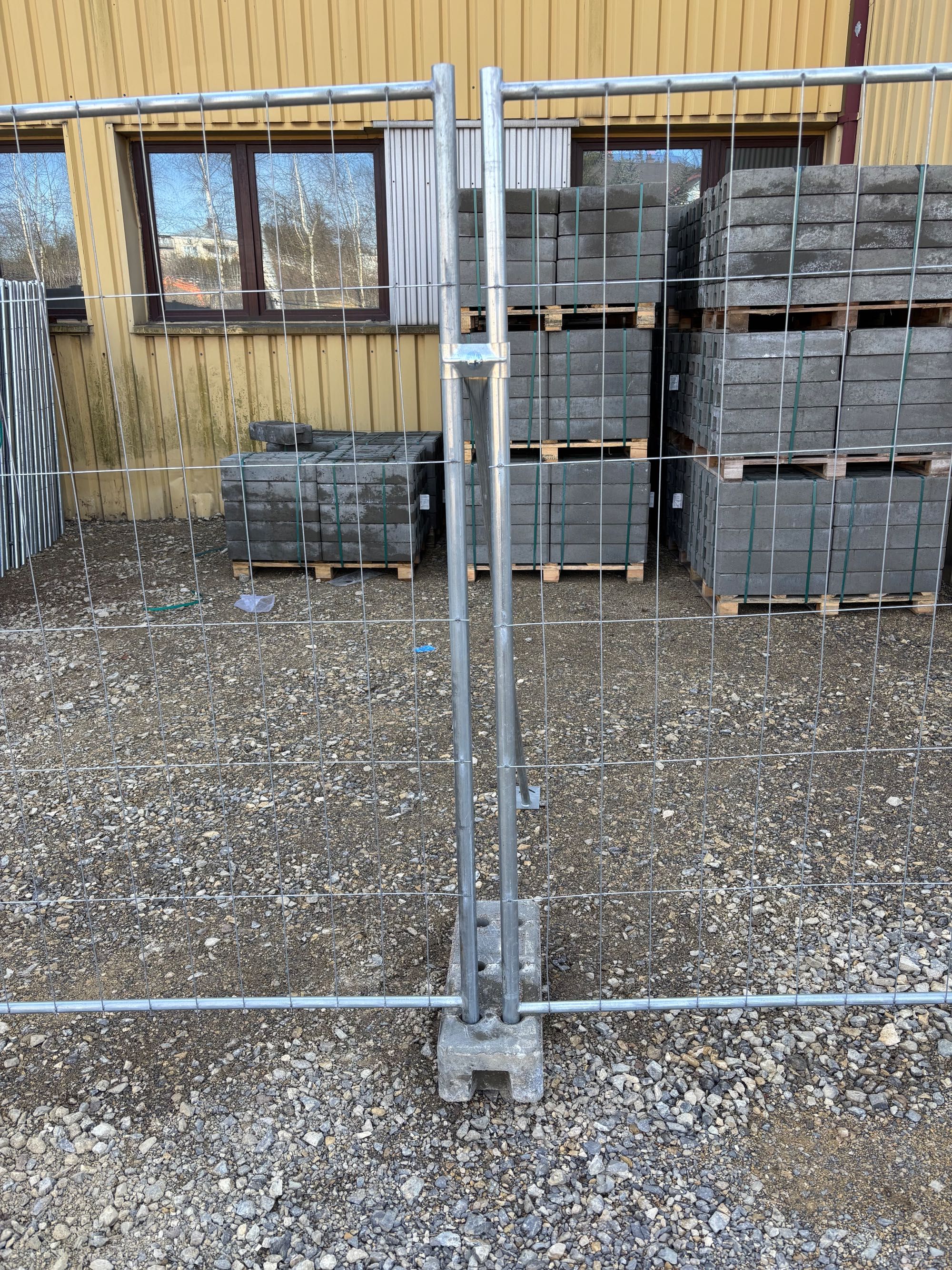 Ogrodzenie tymczasowe budowlane 50 mb komplet panel ażurowy