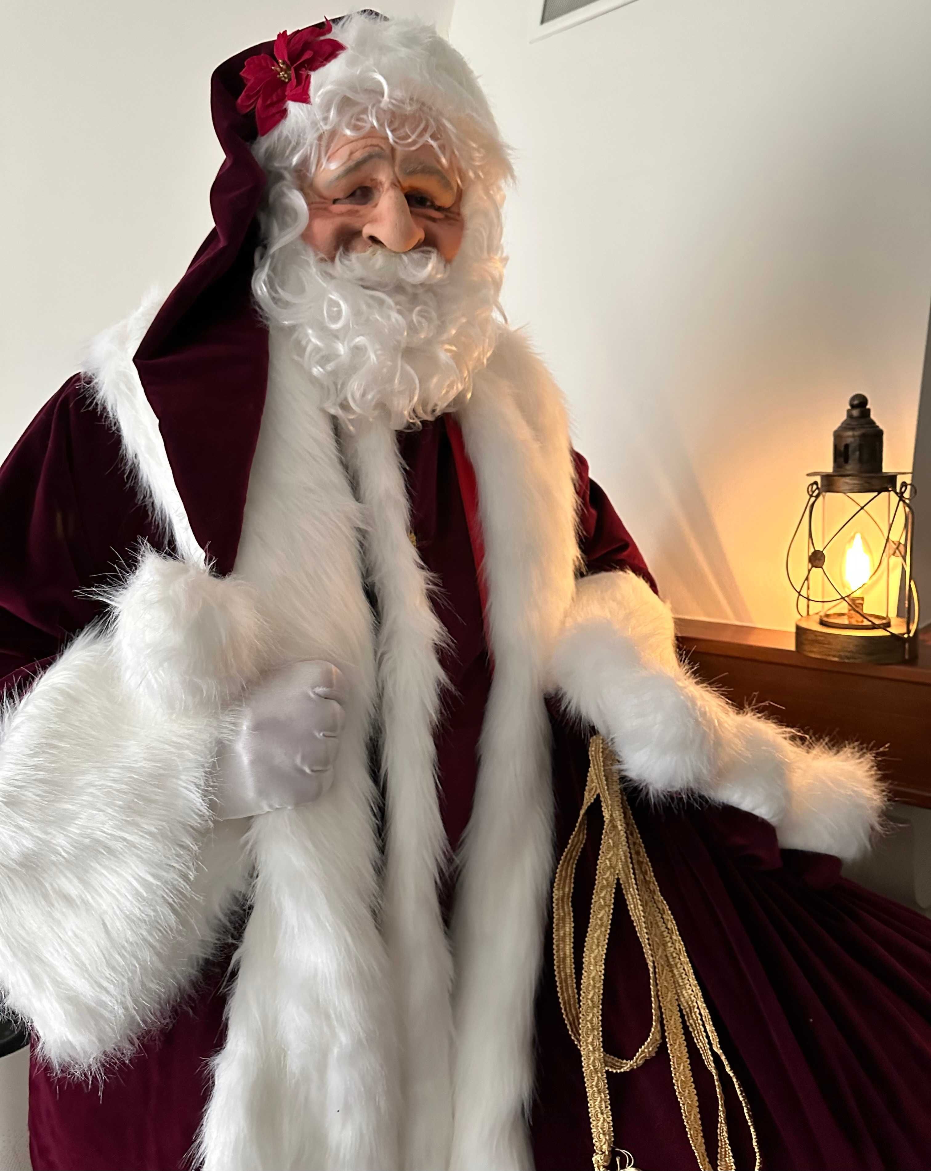 Profesjonalny strój Świętego Mikołaja Santa Claus Premium z workiem