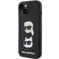 Etui Karl Lagerfeld Silicone Karl&Choupette Head Na Iphone 15 - Czarne