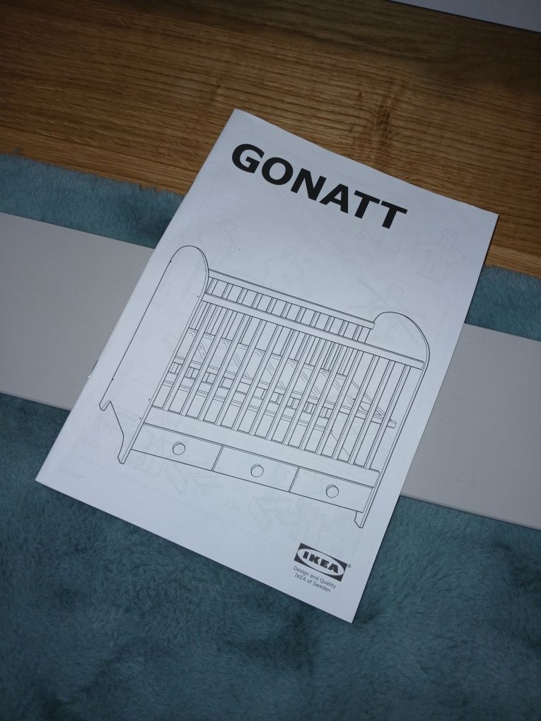 Łóżko niemowlęce IKEA Gonatt - łóżeczko dziecięce