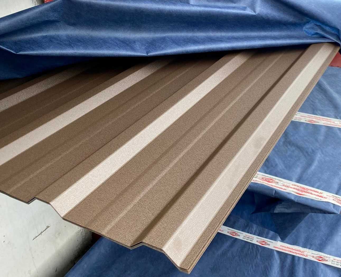 Blacha trapezowa T18 kolor BRĄZOWY RAL 8017 dostawa na cały kraj!