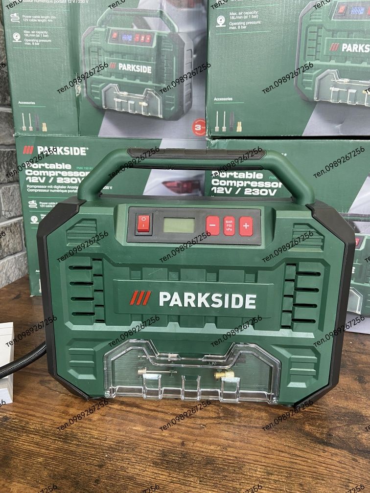 Портативний компресор, Parkside 12 В / 230 В Parkside Німеччина