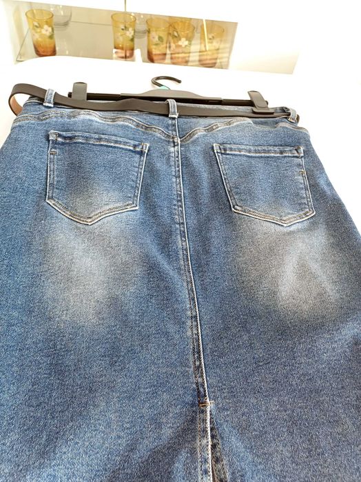 Spódnica Jeans Klasyczna Damska