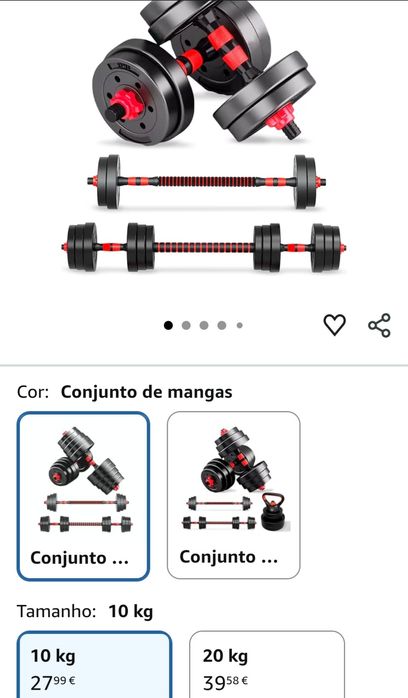Halteres ajustáveis 10kg