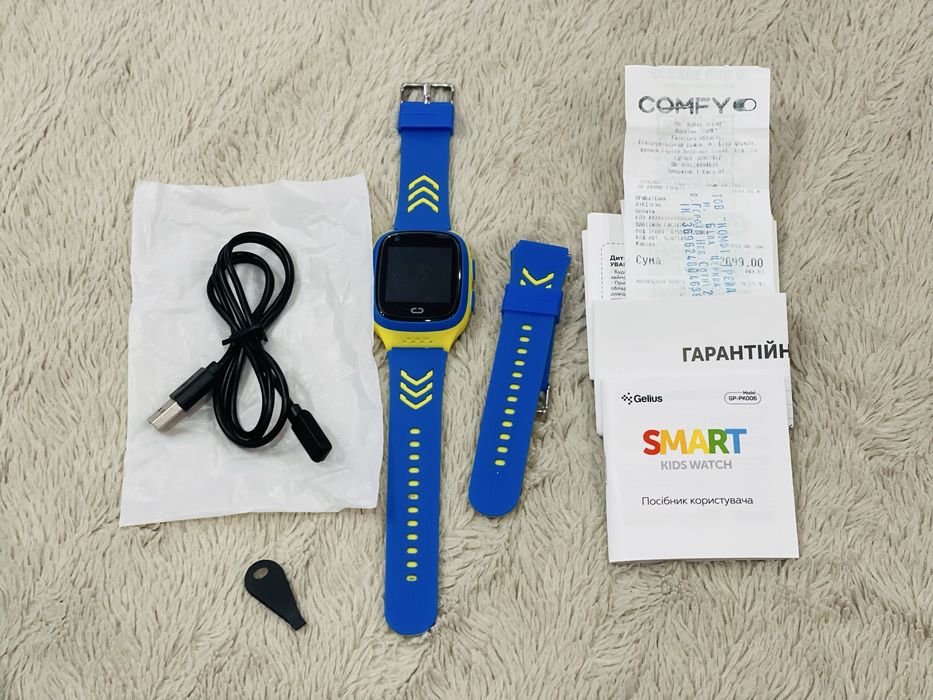 Дитячий смарт-годинник Gelius Ukraine (GP-PK006) GPS/4G (IP67)