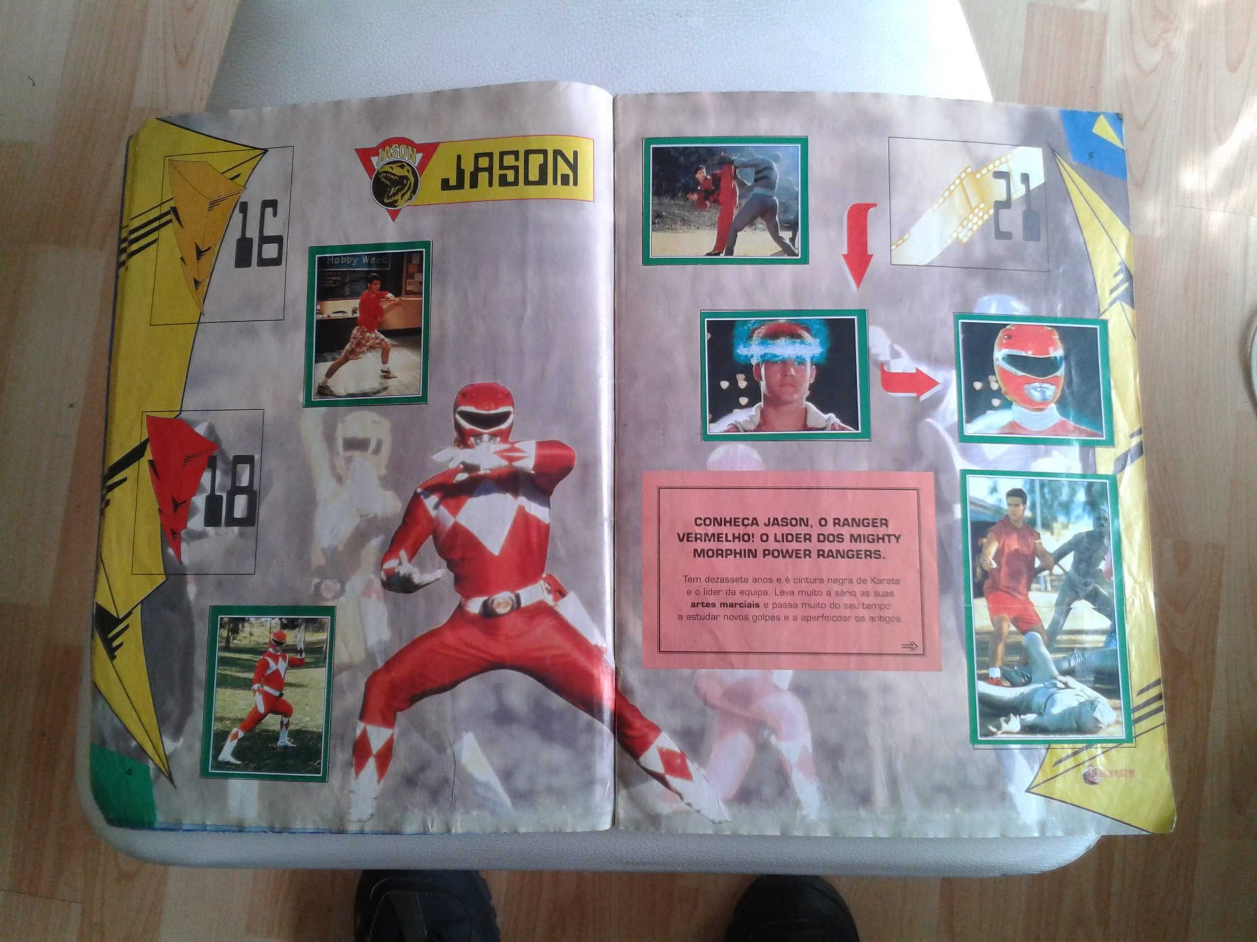 Caderneta Power Rangers 1994 - Merlin Collections