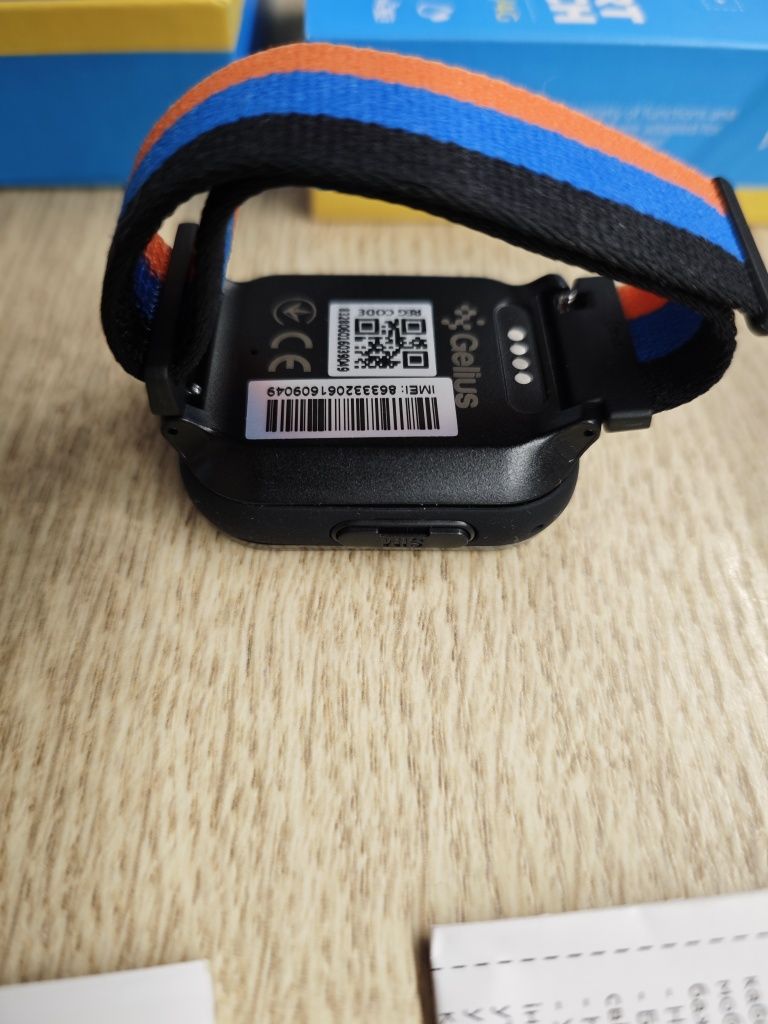Дитячий смарт годинник Gelius GP-PK008 (Rainbow) з GPS/4G Black