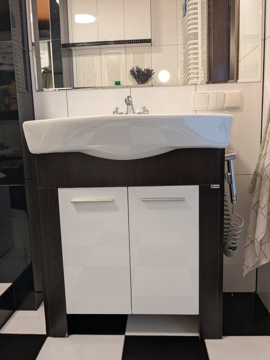 Okazja! Zestaw mebli do łazienki 2 szafki + umywalka + bateria