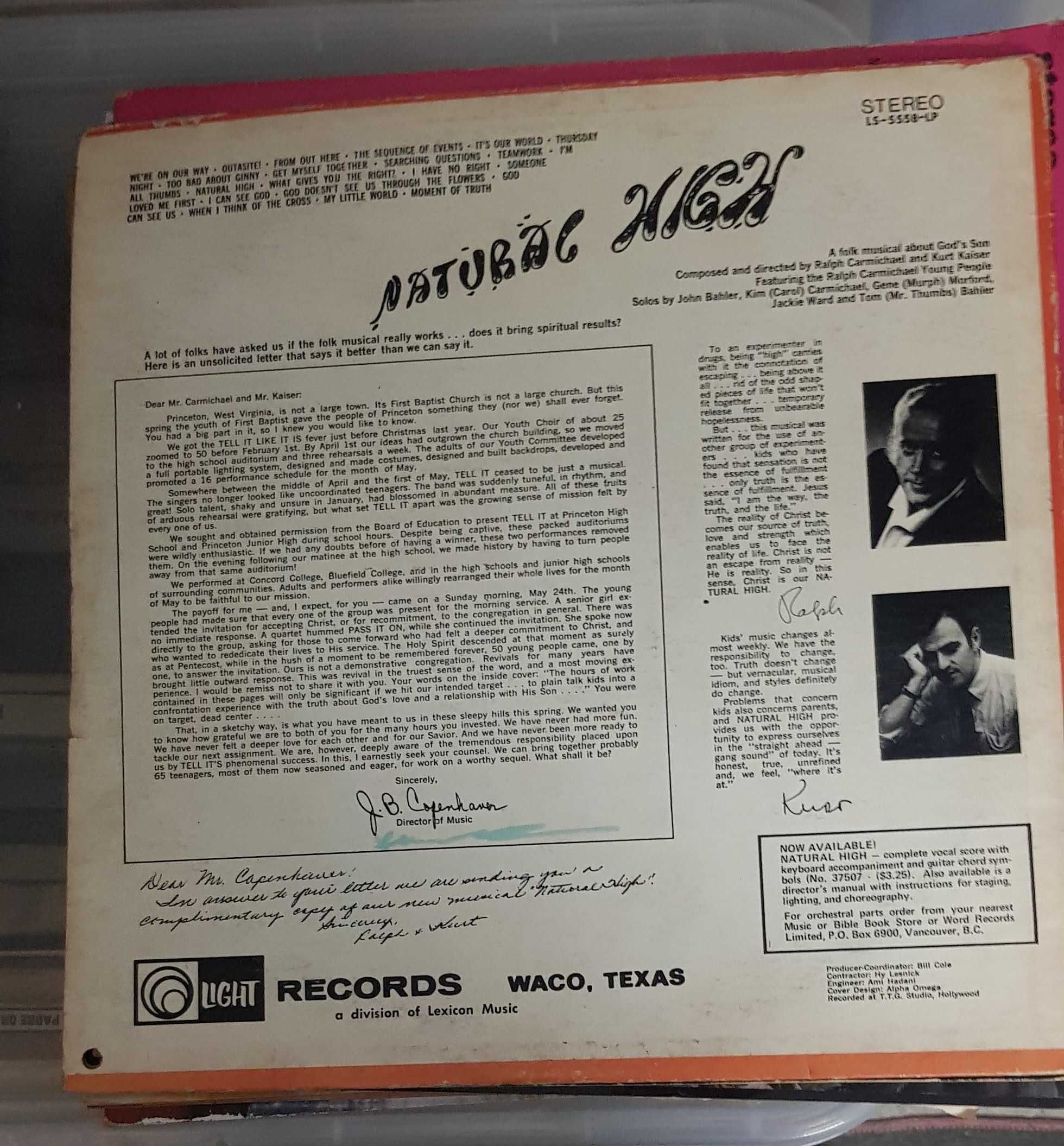 Disco vinil "Natubal High"