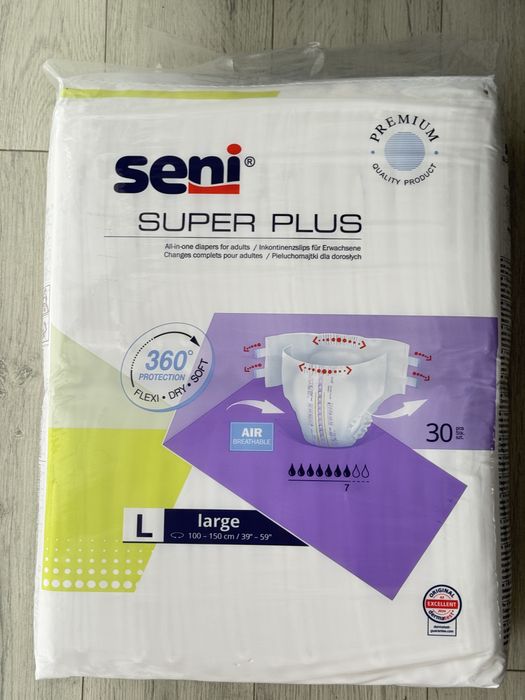 Pieluchy Seni super plus rozmiar L
