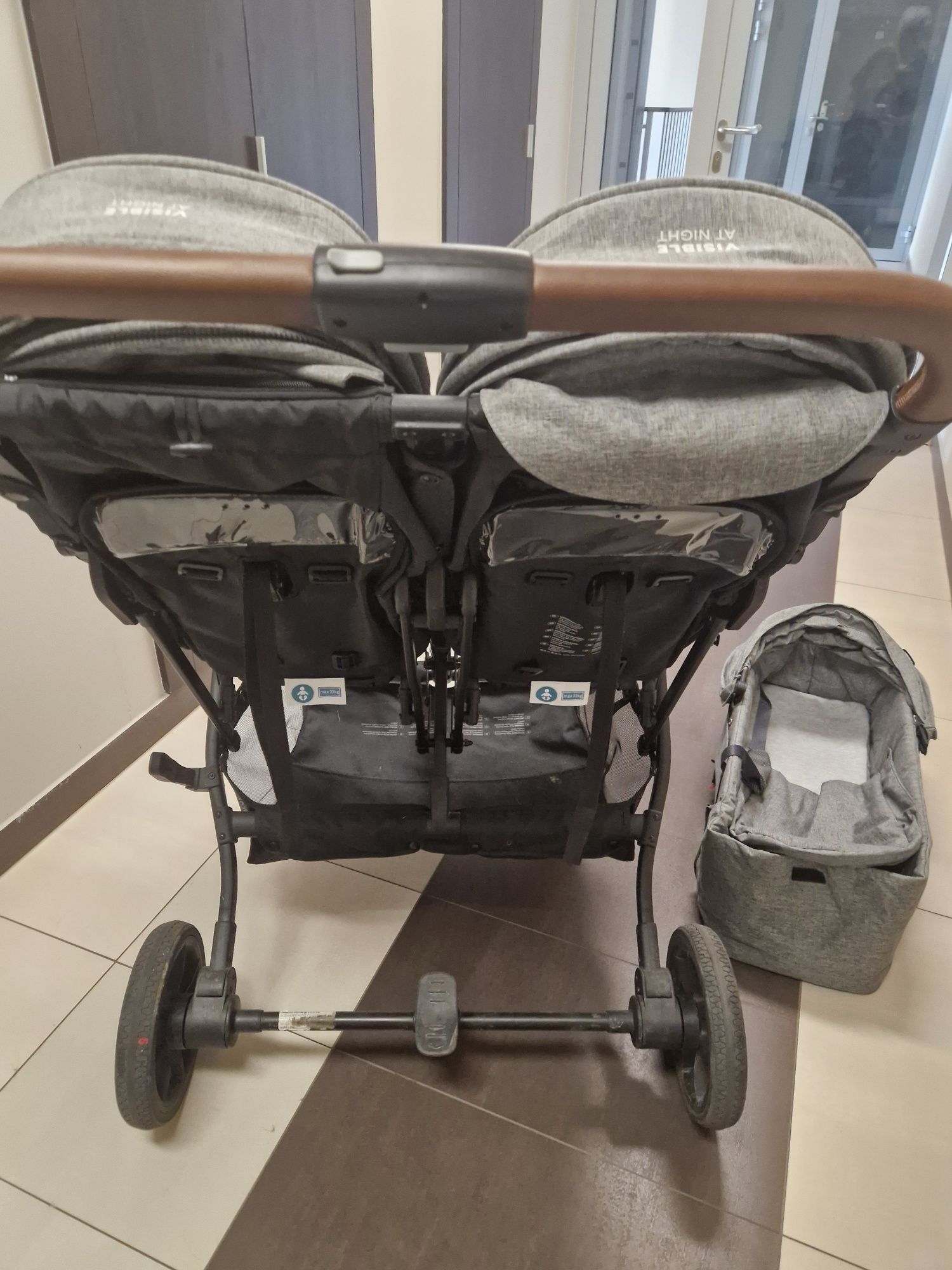 Wózek podwójny x-lander x-double plus jedna gondola