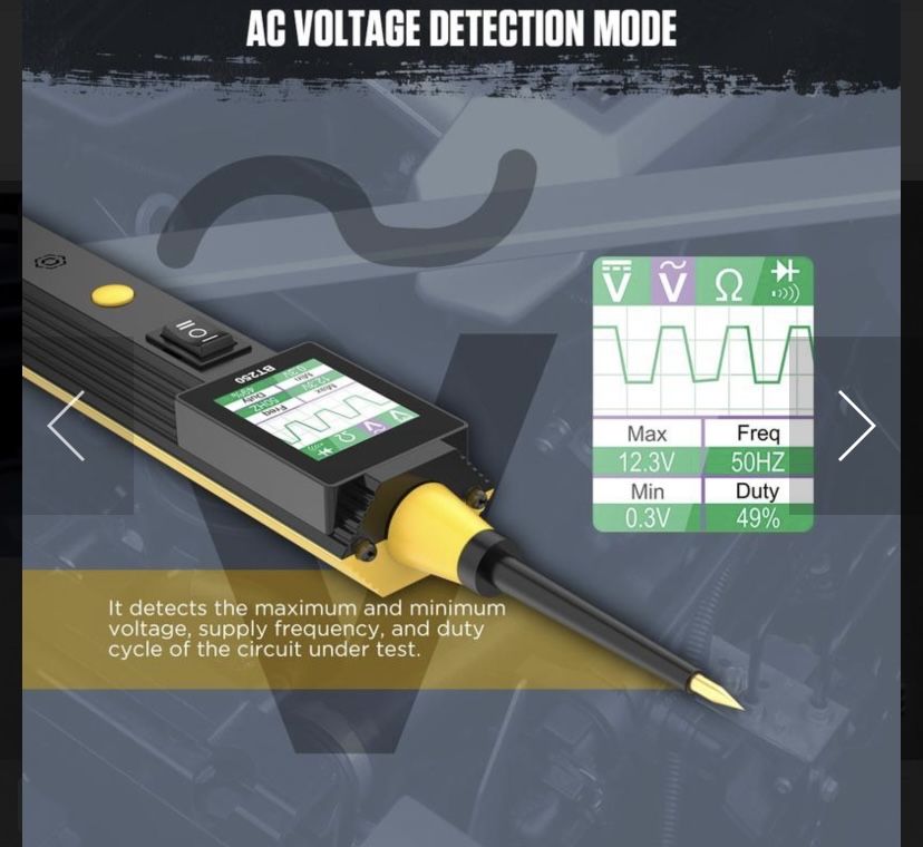 Тестер автомобільної мережі контролька AUTOOL BT250 BT160