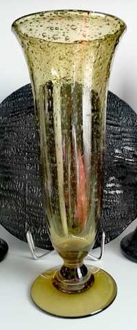Szkło kolorowe wazon BIOT sygnowany