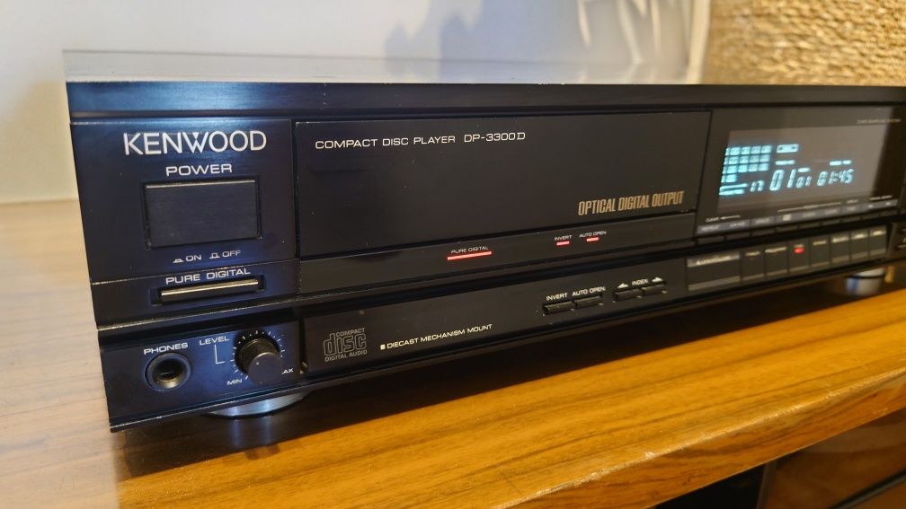 Kenwood DP3300D odtwarzacz CD, 10kg, PCM56, vintage lata 80te