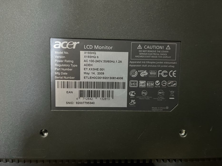 Monitor da ACER como novo