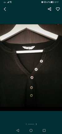 Czarna bluzka z guziczkami