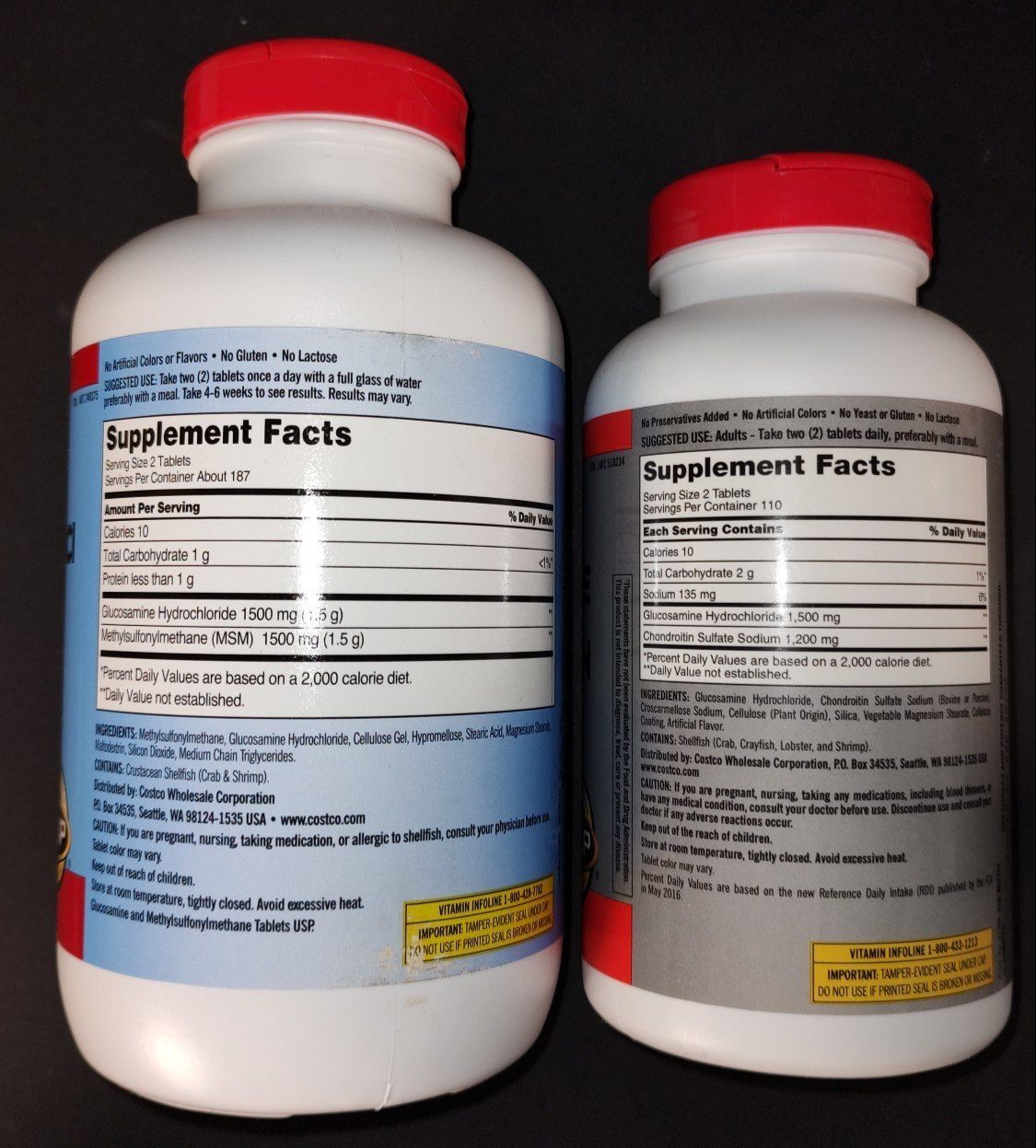 Глюкозамин+МСМ, Хондроитин. Kirkland(США). Glucosamine. БАД.витамин