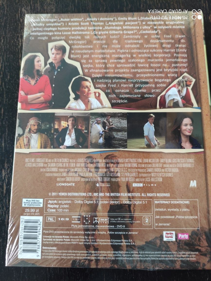 Film DVD nowy " Połów szczęścia w Jemenie”