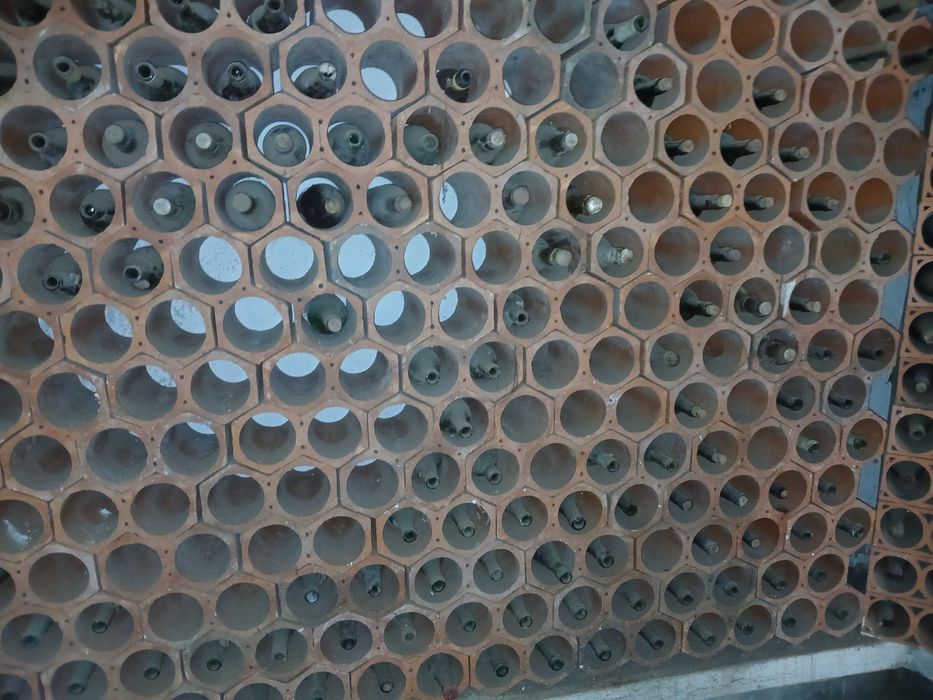 Garrafeira 2 garrafas barro