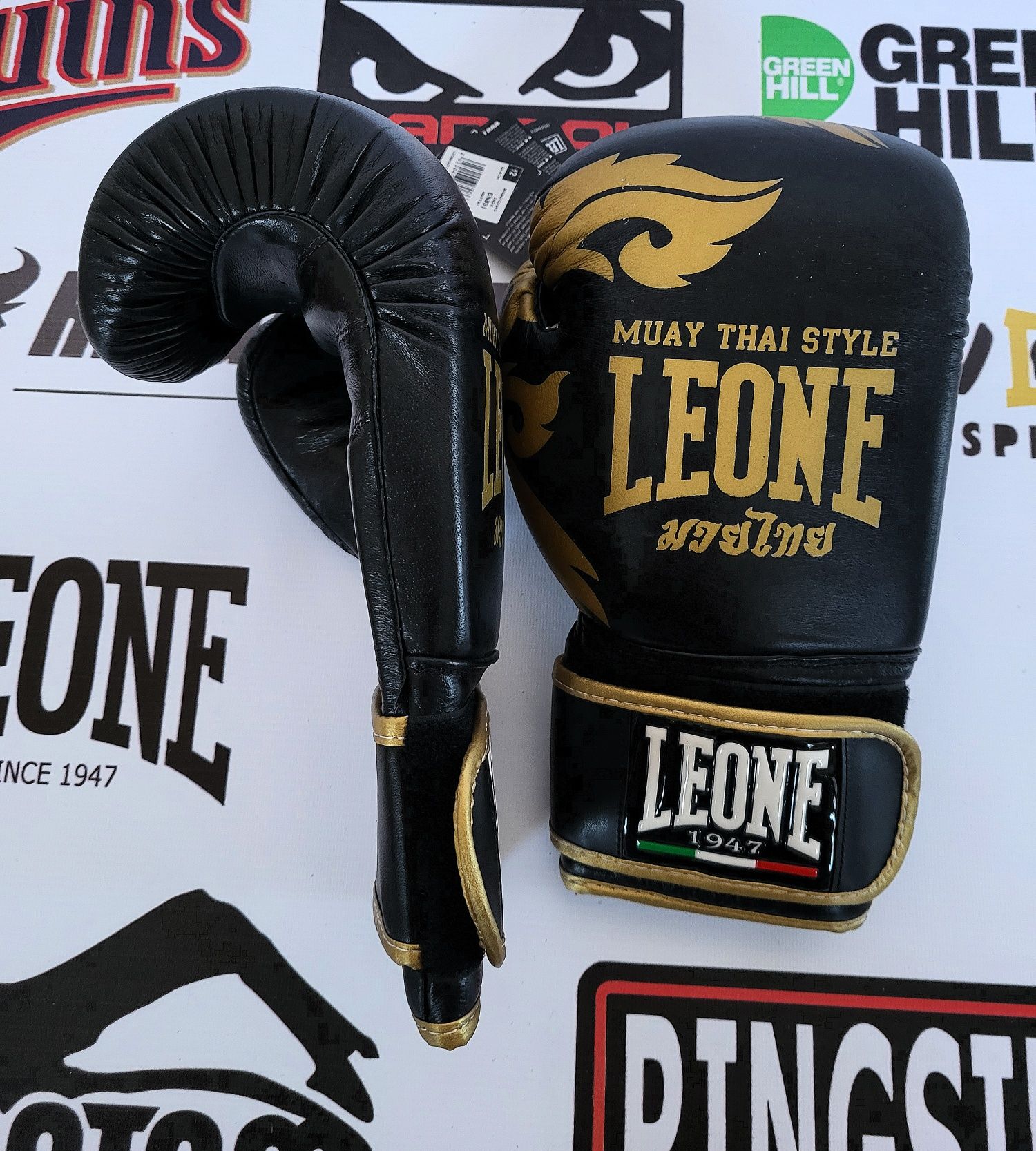 Leone 1947 Muay Thai 12 Oz Оригінал Боксерські рукавиці Шкіра  Мма Mma