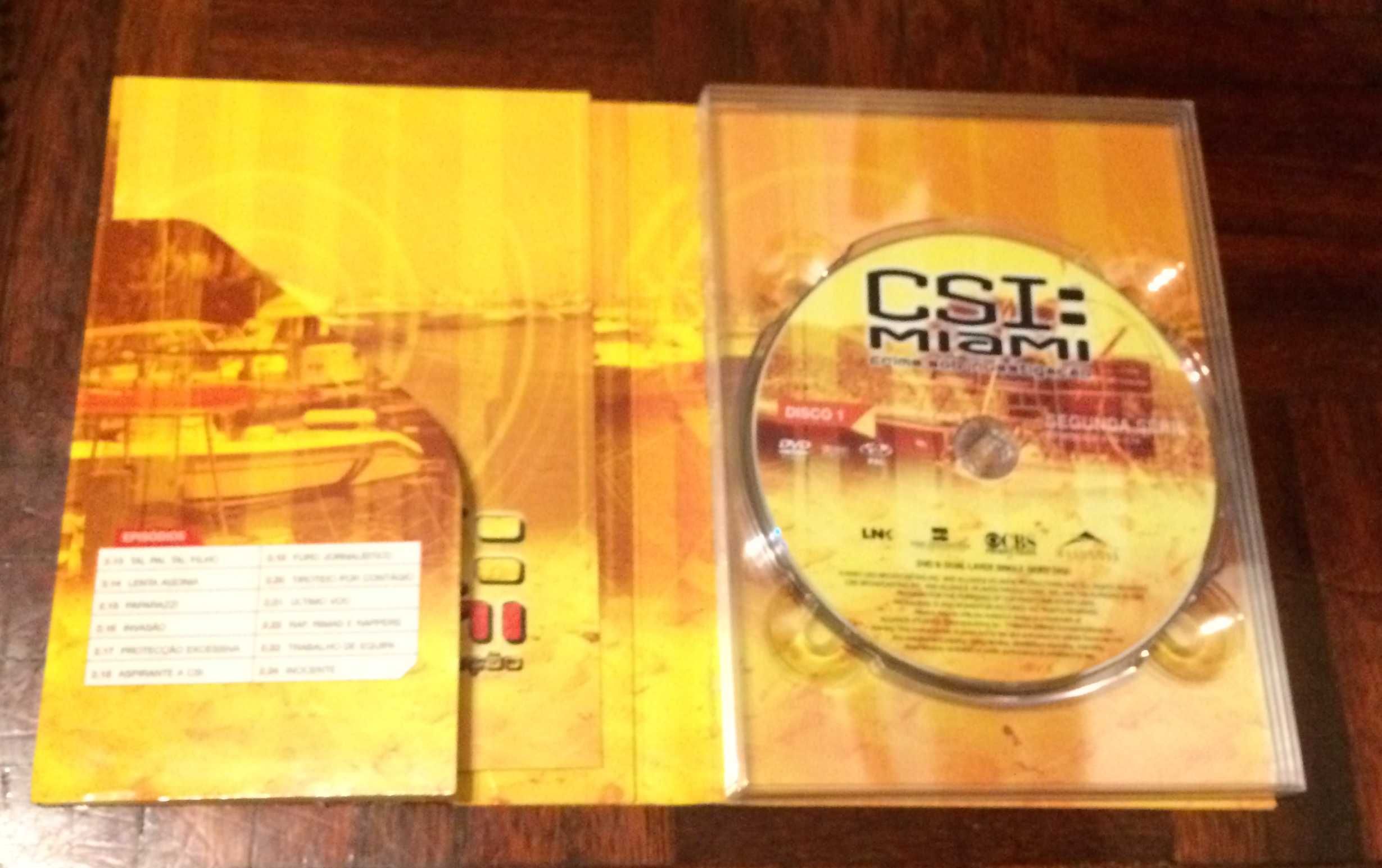 DVD: Csi Miami. Caixa com 3 DVD