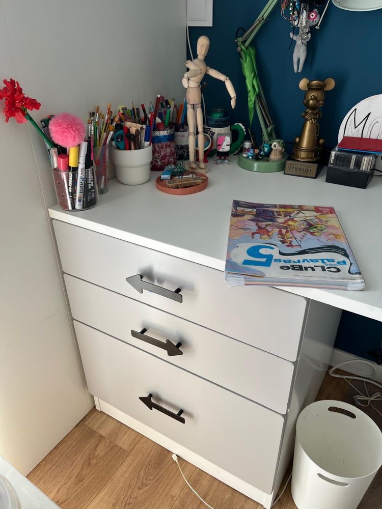 Cama Alta com secretaria Beliche - SMÅSTAD IKEA