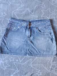 Spódniczka mini jeans rozmiar 27 R-Ping