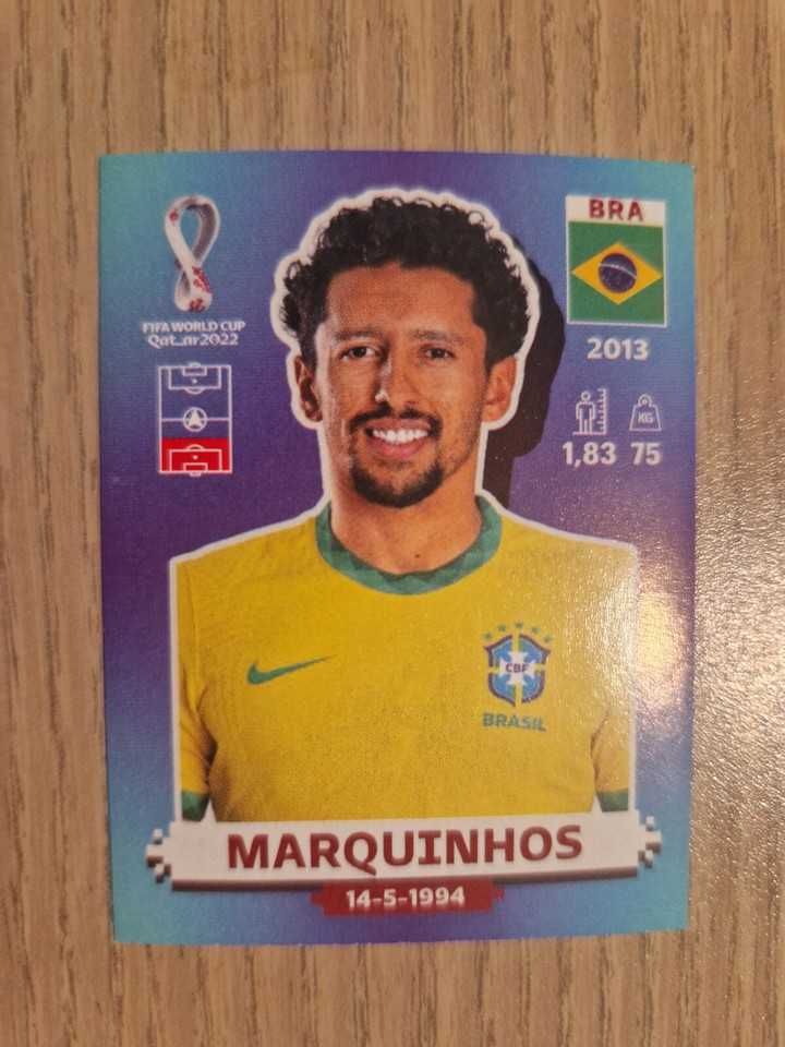 Panini World Cup 2022 Qatar - Sticker BRA8 - Marquinhos cromo