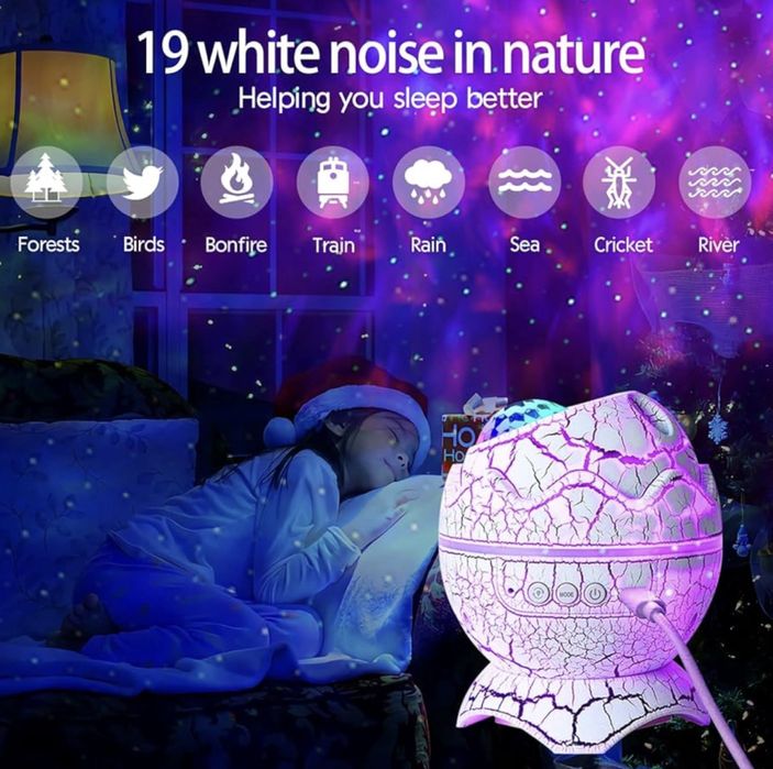 Projektor gwiazd, jajo dinozaura z głośnikiem