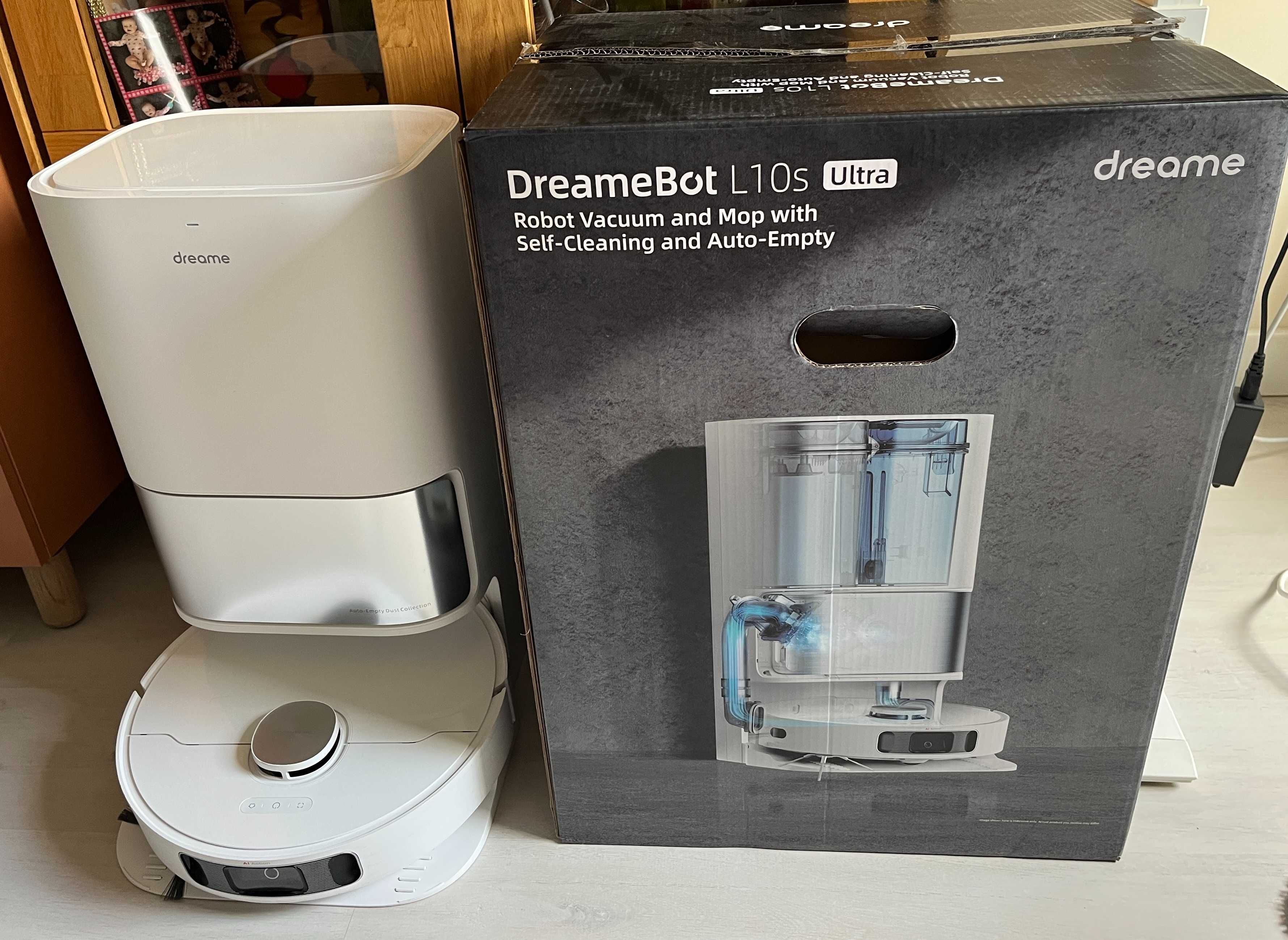 Robot sprzątający Dreame L10s Ultra z kompletem nowych akcesoriów