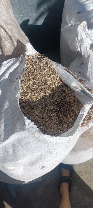 Тырса, стружка, опилки, щепа в мешках