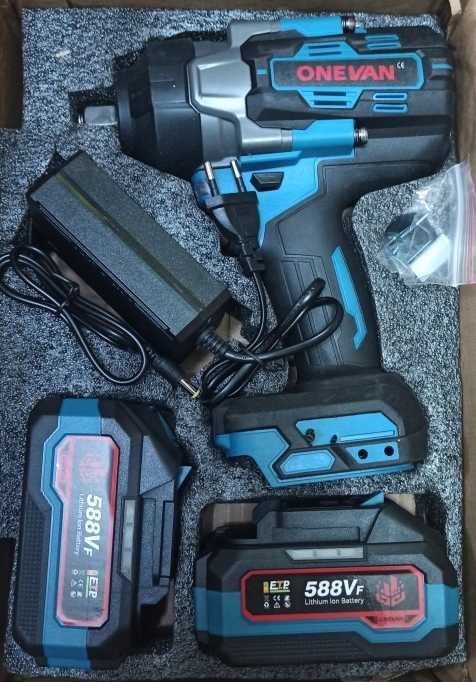 Klucz udarowy Onevan 2800Nm, 2 aku 4Ah,