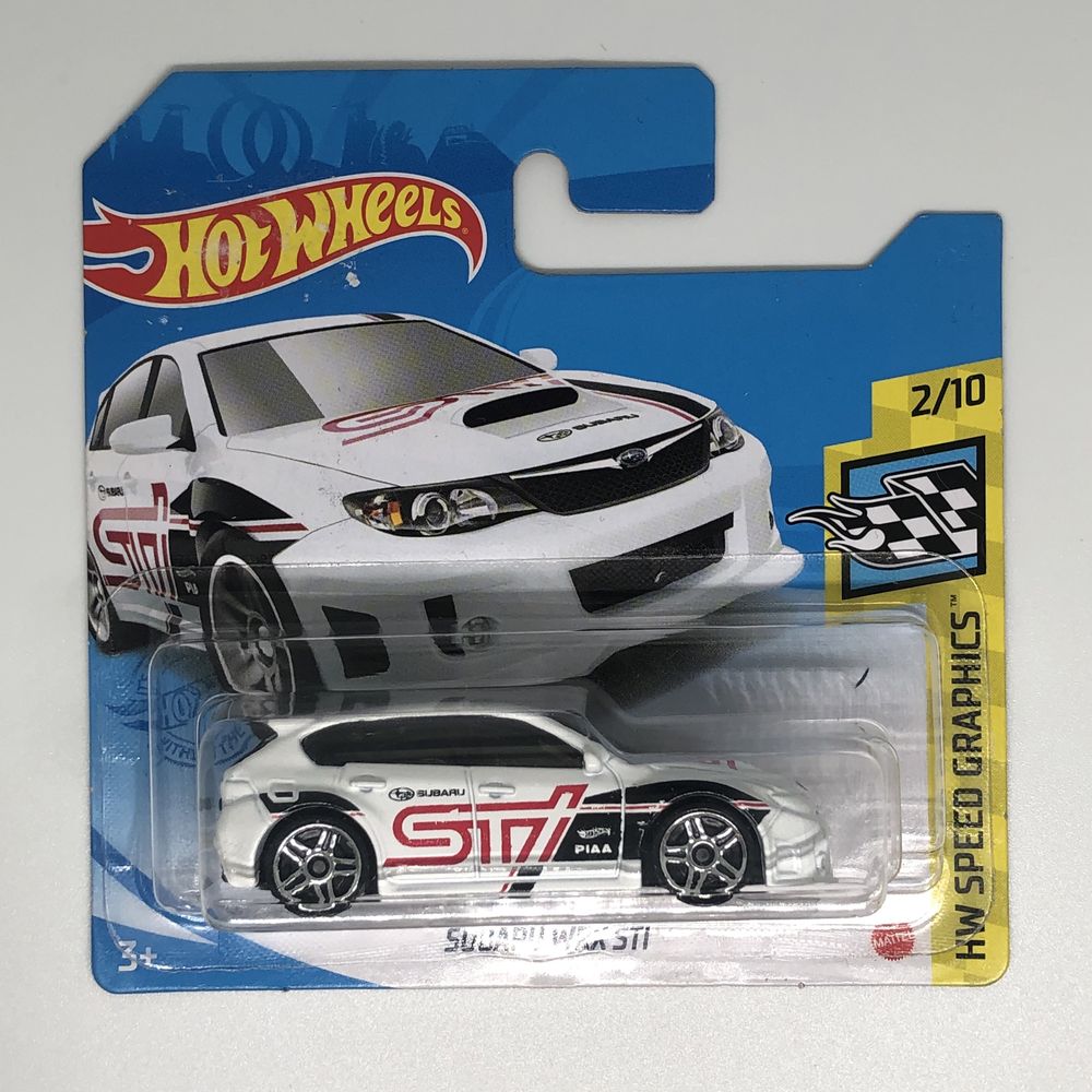 Hot Wheels Subaru WRX STI HW SPEED GRAPHICS 1:64 GTB98 White