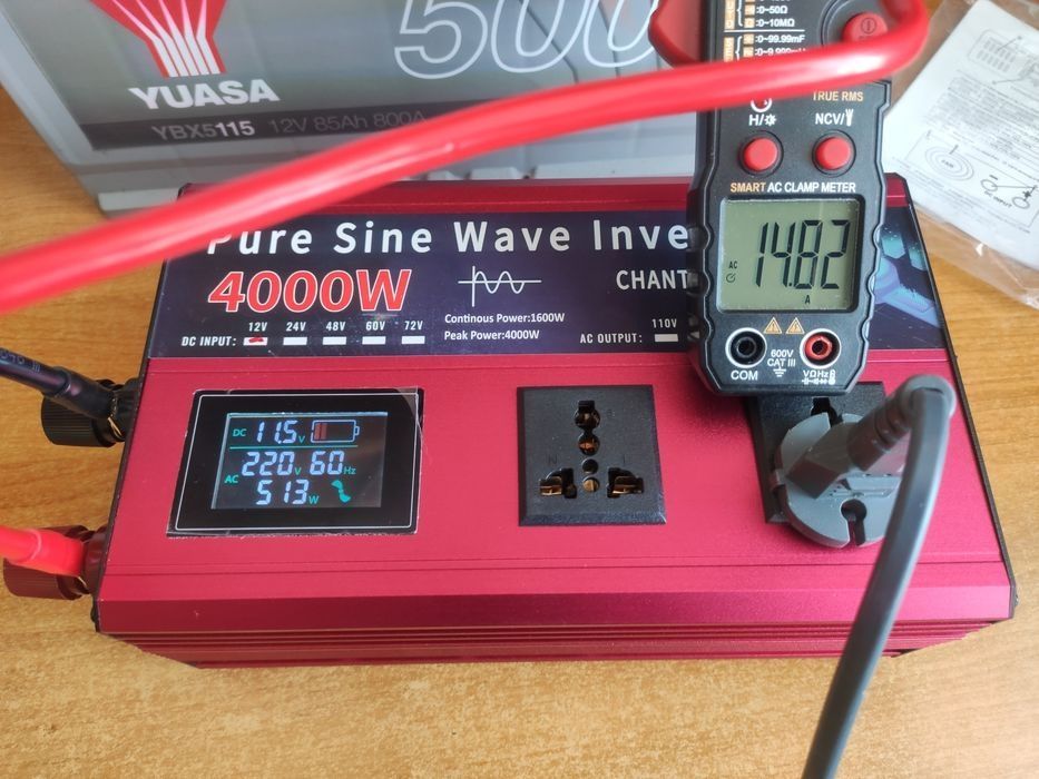 Przetwornica 12V 230V 4000W Inwerter 4kW Pełny Sinus Awaryjne Zasilani